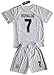 Ronaldo #7 Real Madrid 2015-16 Youths Home Kit Shirt & Shorts