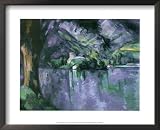 Le Lac d'Annecy Scenic Framed Art Poster Print by Paul Cezanne, 21x17