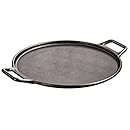 Lodge Pro-Logic P14P3 Cast Iron Pizza Pan, Black, 14-inch