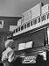 Elementary Student John Cox, Taking His Turn on Teacher's Piano after Practicing with Dummy Keyboard Photographic Poster Print by Yale Joel, 24x32