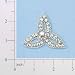 Three Petal Flower Rhinestone Applique - 1 3/4" x 2 1/4" Each