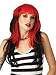 Black Red Gothic Wig Punk Rocker Goth Theatre Costumes Accessory