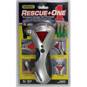 Auto Safety Tool, Rescue One Auto Emrgency Escape Hammer and Tool/Flashlight Survival Tool