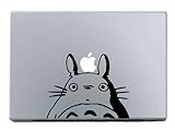 Totoro Black Macbook Decal Mac Apple skin sticker