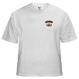 Ranger Tab over Basic Airborne Wings Military White T-Shirt by CafePress