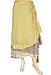 Comfortable Umbrella Cut Beach Sarong Multi Wear Reversible Two Layer Recycled Silk Sari Wrap around Dress Skirt SKW01141