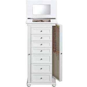 Hampton Bay Jewelry Armoire, 40Hx20W, WHITE by Home Decorators Collection