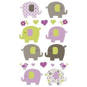 Carter's Wall Decals, Elephant Patches: Baby