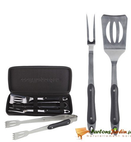 Set Black Line de 3 pièces pour Barbecue