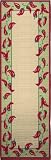 Extra Weave Chili Peppers 2-1/2-by-8-Foot Printed Jute Runner, Latex Backing