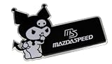 MAZDASPEED MS Mazda Kuromi Hello Kitty Black White Aluminum Emblem Badge Nameplate Logo Decal Rare JDM for Mazda Protege Miata MX5 MX6 RX7 RX8 Mazda 3 6 R3 626 CX7 CX9 M2 M3 M5 MPV