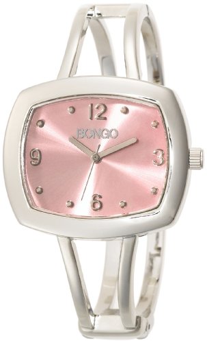 BONGO Women's BG2014 Silvertone Bangle Watch