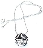 Romantic Valentines Gift Sterling Silver Pendant 1.5 Inches
