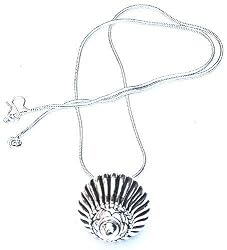 Romantic Valentines Gift Sterling Silver Pendant 1.5 Inches