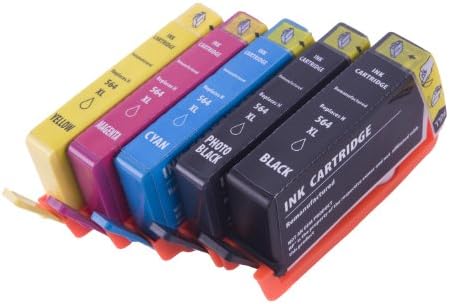 Remanufactured Ink Cartridge Replacement for HP 564XL (CN684WN) (Black, Photo Black, Cyan, Magenta, Yellow, 5-Pack)