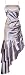 Ruched Ruffle Satin Prom Gown Holiday Party Cocktail Dress Bridesmaid, Small, Silver