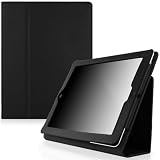 CaseCrown Bold Standby Genuine Leather Case (Black) for iPad 4th Generation with Retina Display, iPad 3 & iPad 2 (Built-in magnet for sleep / wake feature)