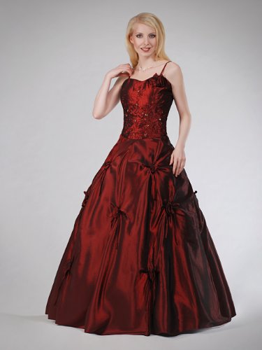 Envie/Paris – 1003 JOVANNA Abendkleid Ballkleid 2-teilig Weinrot Gr.52 / 156cm