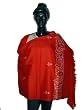 Red Color Wraps and Shawls Stole with Embroidery on Wool From Kashmir 72 X 28 Inches Free Shipping