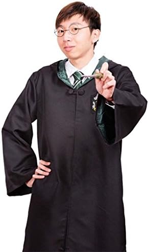 Women Men Unisex Cape Cloak Halloween Xmas Costume Adult Tie&amp;Tattoo(Green, L)