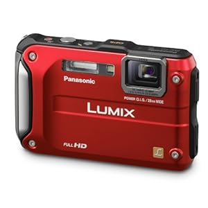 Panasonic Lumix DMC-TS3 12.1 MP Rugged/Waterproof Digital Camera with 4.6x Wide Angle Optical Image Stabilized Zoom and 2.7-Inch LCD (Red)