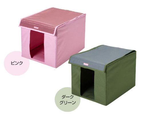 ペット用組立式トイレ キューブレット Sサイズ　色 ダークグリーン