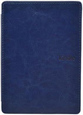 VersionTech New For Amazon Kindle 4th / 5th 6" inch E-book eReader Slim Leather Cover Case Hard Shell Blue
