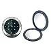 Brandon Rhinestone Compact Mirror - Black (M759)
