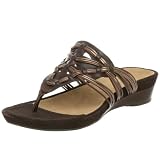  : Clarks Women's Tobi Thong Sandal,Dark Brown,5.5 M