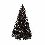 12' Pre-Lit Black Ashley Spruce Artificial Christmas Tree - 2250 Clear Lights