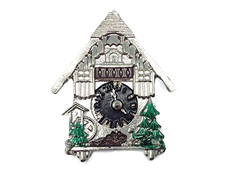 German Hat Pin: German Cuckoo Clock (Painted)
