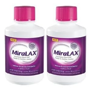 MIRALAX Laxative Powder for Occasional Constipation 60 Doses (2 Months) by Miralax