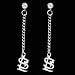 St. Louis Cardinals Ladies Sterling Silver Dangle Charm Post Earrings