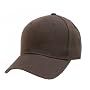Plain Fitted Hat - Brown