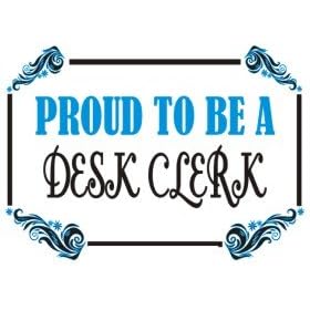 Proud To Be a Desk Clerk Apron (Various Colors Available)