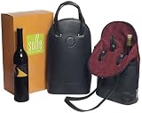 Solle Wine CarrierTM, Black Leather