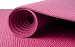 Pink Yoga Mat on White - 36W x 23H - Peel and Stick Wall Decal by Wallmonkeys