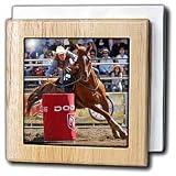 Barrel Racing - 6 Inch Tile Napkin Holder