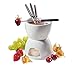 Cilio Porcelain Chocolate Fondue Set, White