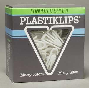 Large Plastiklip-White/200-bx