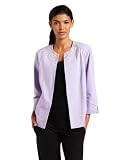 Alfred Dunner Womens Crystal Embellished Jacket