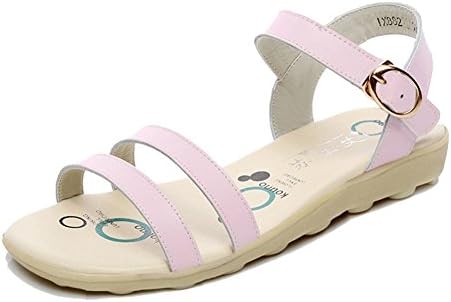 Stifai Stylish Ladies Sandles Skidproof Ankle Strap Womens Flat Sandals Pink 10 D(M) US