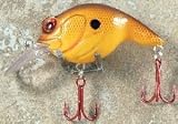 JLVLures Shallow Crankbait Bleeding Carp : Diver Lures JLV Freshwater Smallmouth Steelhead Pike Salmon Trout Perch Whiper Mid Depth Walleye Casting Bass Hook Treble Red Boat Dock Brook Bay Little Stump River Trolling Weed Surface Topwater Shad