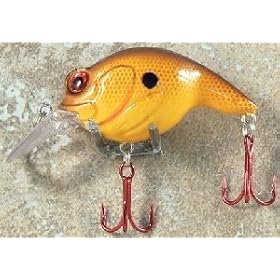 JLVLures Shallow Crankbait Bleeding Carp : Diver Lures JLV Freshwater Smallmouth Steelhead Pike Salmon Trout Perch Whiper Mid Depth Walleye Casting Bass Hook Treble Red Boat Dock Brook Bay Little Stump River Trolling Weed Surface Topwater Shad