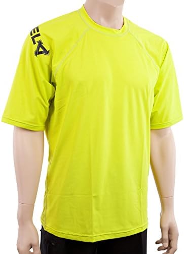 XCel Mens Big and Tall Shortsleeve Ventx Sun & Swim Shirt 3XL Safety yellow (4253S)