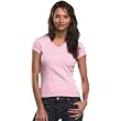 Bella Ladies' 5.8 oz Cotton V- Neck Tee