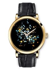 SPRAWL Aanalog Fashion Series Gold Ladies Watches of Genuine Black Leather Strap,Unique Wrist Watch for Women Girls Designed with Yellow and light blue dots