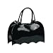 Demonia Handbag HB-115-1 Black Patent BAT Shaped Purse