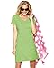 LAT Apparel Womens Fine Jersey Crossover V-Neck Coverup