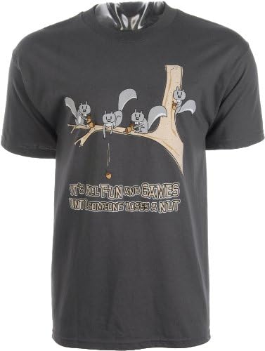 Ink Inc Squirrel Loses A Nut T-Shirt CHARCOAL Md